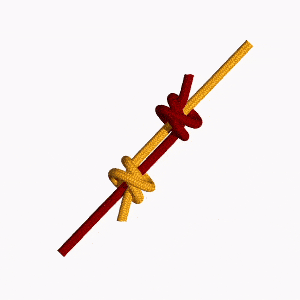 Dvostruki zatezni čvor animacija